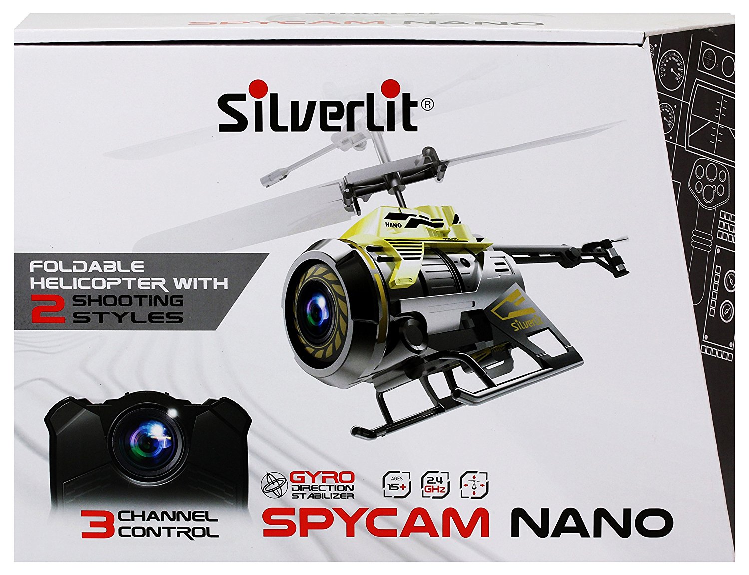 Вертолет на радиоуправлении 3-канальный с камерой Spy Cam Nano  
